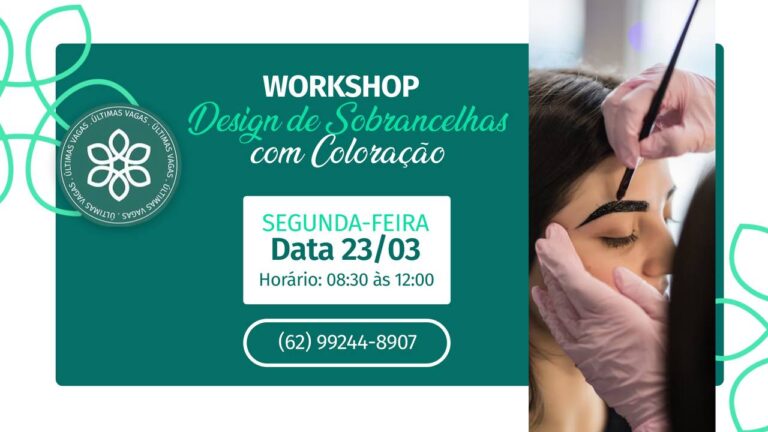 Workshop Desing sobrancelhas com Coloração (Tinta para sobrancelhas)